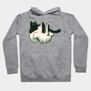 Cat on the skull Hoodie